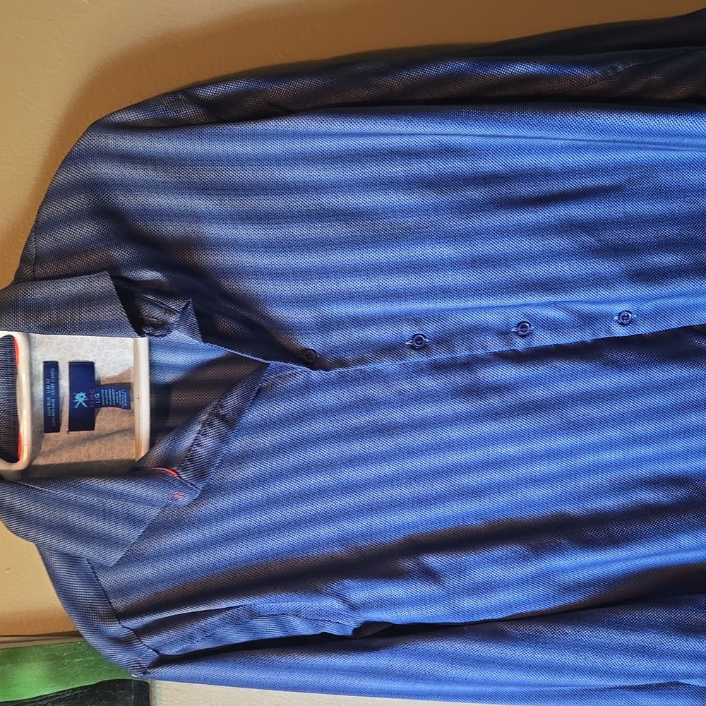 Men's Egara Blue Striped Shirt